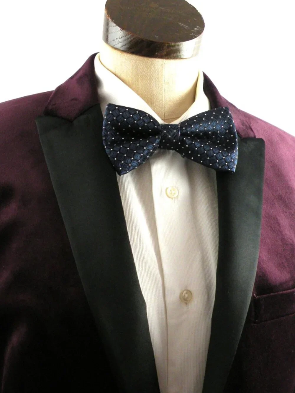 Express Men’s Slim Burgundy Velvet Tuxedo Blazer 40R